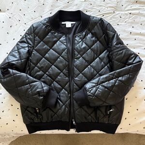 Max Studio Black Quilted Jacket